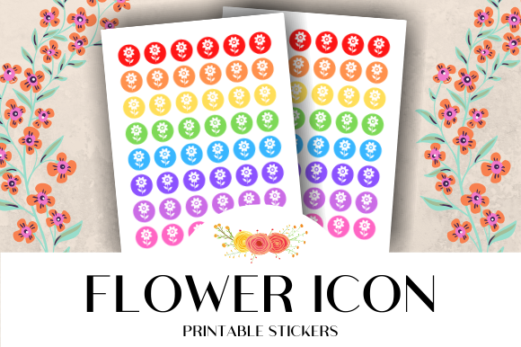 Download Flower Icon Printable Stickers - Printable Collection