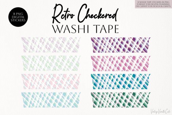 Download Retro Checkered Washi Tape - Retro Collection
