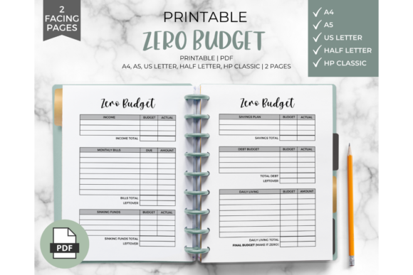Download Zero Budget Tracker Printable - Printable Collection