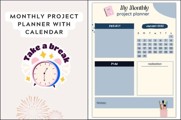 Download Printable Monthly Project Planner - Premium Resources