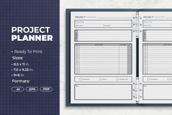 Download Project Planner | Printable Template - Printable Collection