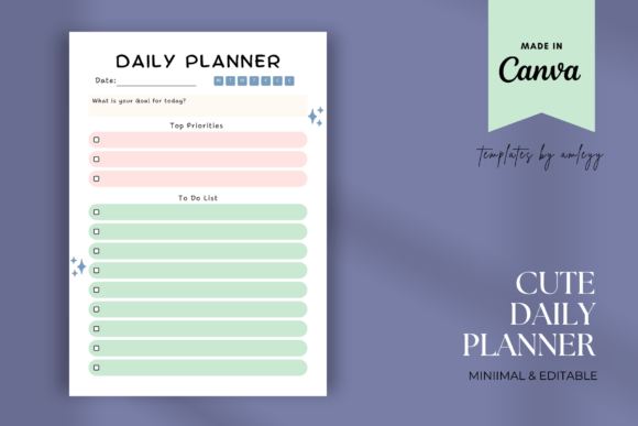 Download Cute Daily Planner Template Printable - Printable Collection