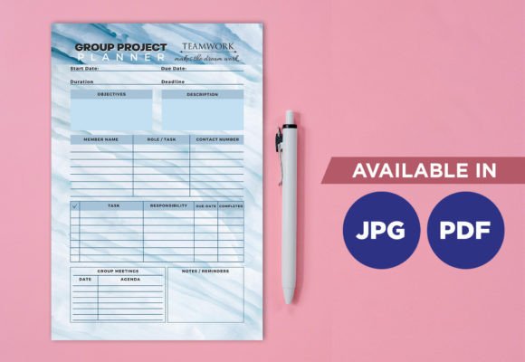 Download Group Project Planner - Premium Bundle