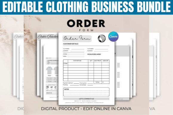 Download Editable Clothing Business Bundle - Business bundle Collection