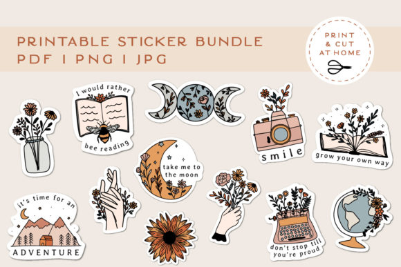 Download Printable Flower Stickers for Cricut - Printable Collection