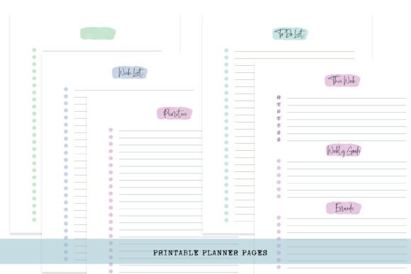 Download Pretty Printable Planner Pages - Printable Collection