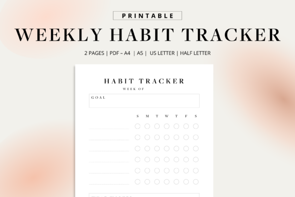 Download Daily Weekly Habit Tracker Printable - Printable Collection