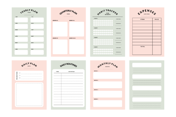 Download Printable Planner &amp; Notepad Template Set - Premium Resources