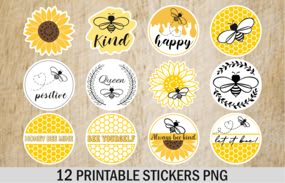 Download Flying Bee Sticker Printable Stickers - Printable Collection