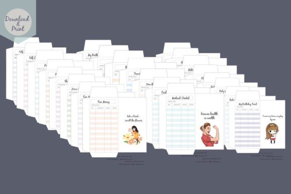Download 23 Cash Envelopes - Printable Bundle - Printable Collection