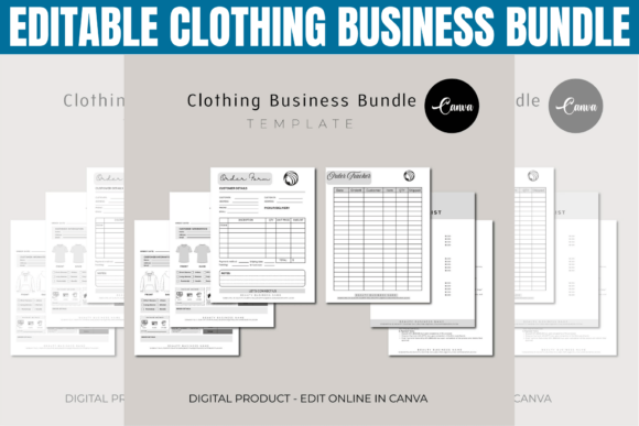 Download Editable Clothing Business Bundle - Business bundle Collection