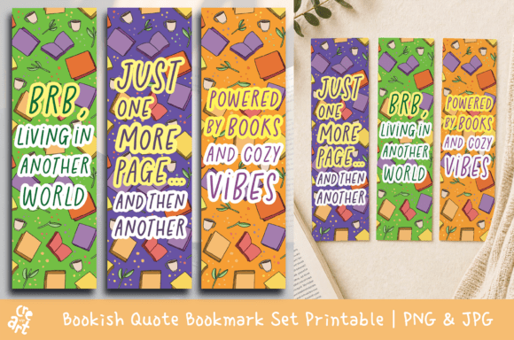 Download Bookish Quote Bookmark Set Printable - Printable Collection