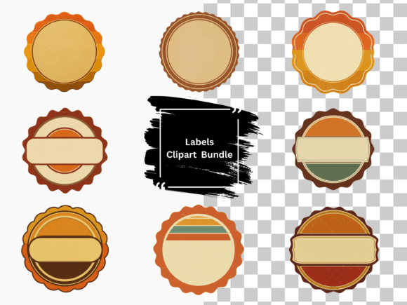 Download Retro Labels &amp; Frames - Retro Collection