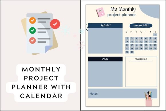Download Monthly Project Planner Printable - Printable Collection