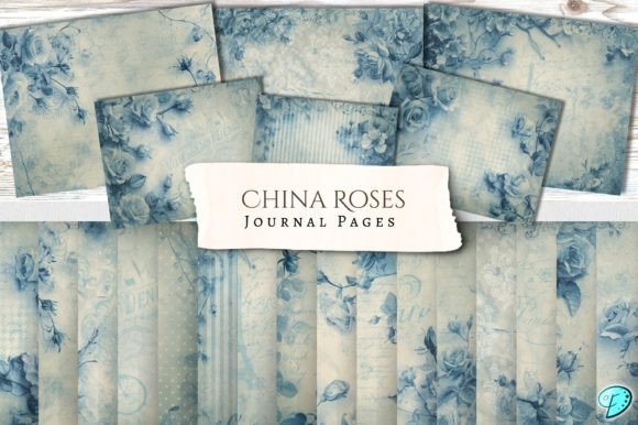 Download China Roses Printable Journal Pages - Printable Collection