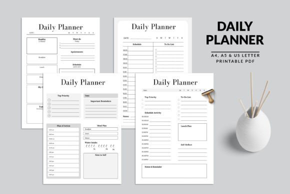 Download Printable Daily Planner Bundle Pack - Printable Collection