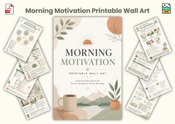 Download Morning Motivation Printable Wall Art - Printable Collection