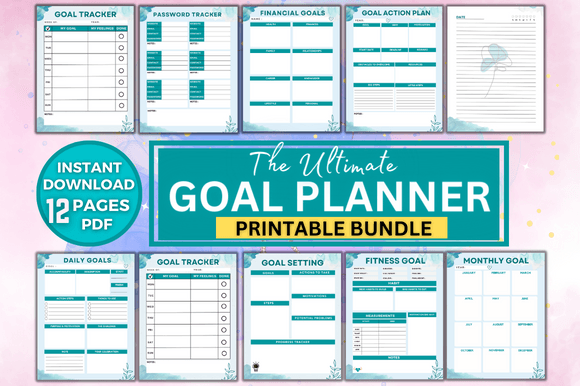 Download Printable Goal Planner Bundle - Printable Collection