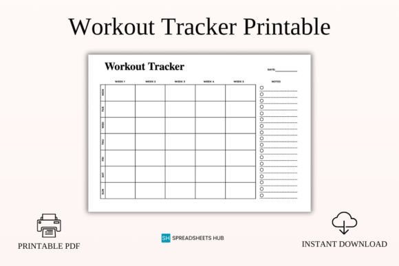 Download Ultimate Workout Tracker Printable - Printable Collection