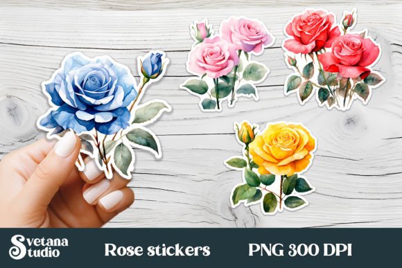 Download Rose Flower Stickers Printable - Printable Collection