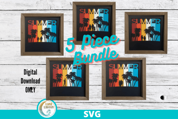Download Retro Summer 3D Svg Bundle - Retro Collection