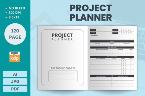 Download Project Planner Kdp Interior - Premium Resources