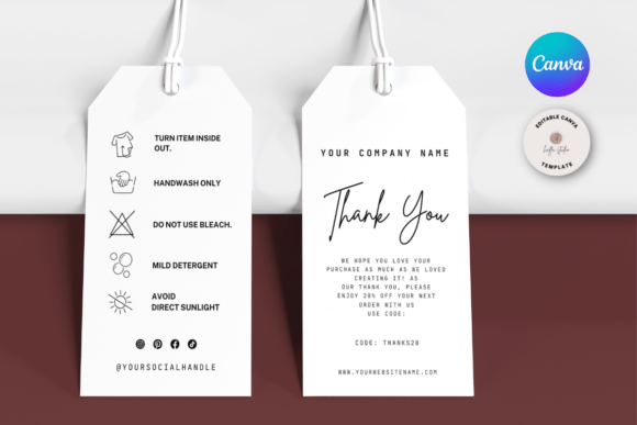 Download Printable Clothing Care Hang Tags - Printable Collection