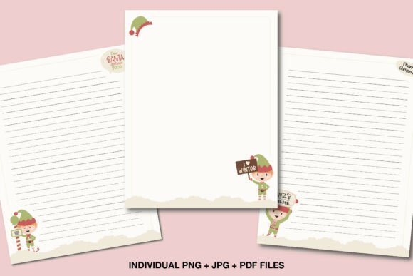Download Printable Elf Christmas Stationery Set - Printable Collection