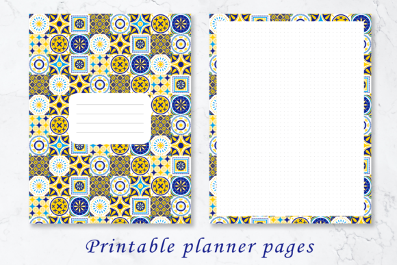 Download Printable Planner Pages with Azulejo - Printable Collection