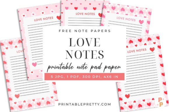 Download Free Love Notes Printable Paper - Printable Collection