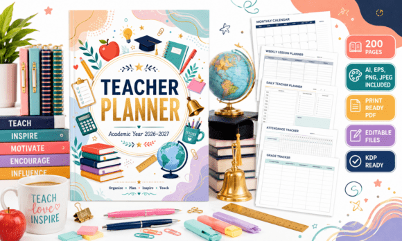 Download Teacher Planner Printable Pages for KDP - Printable Collection