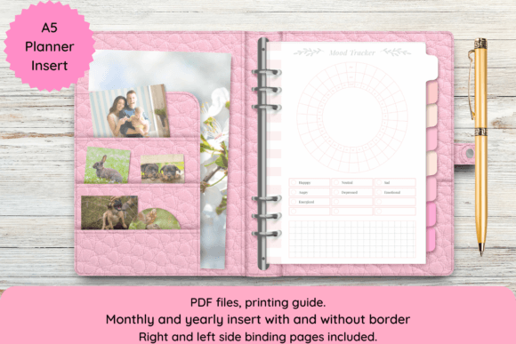 Download Printable Mood Tracker Insert for A5 - Printable Collection