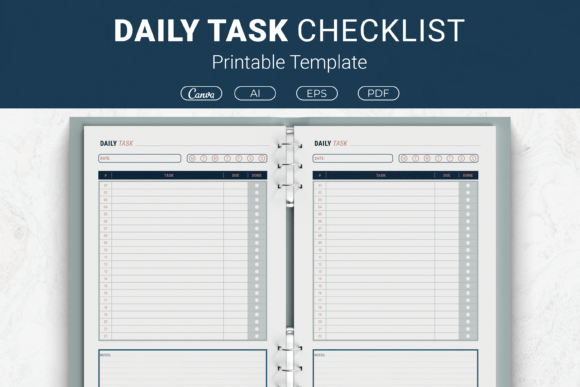 Download Daily Task Checklist Printable Template - Printable Collection