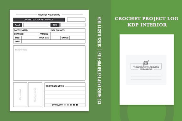 Download Crochet Project Planner KDP Interior - Premium Bundle