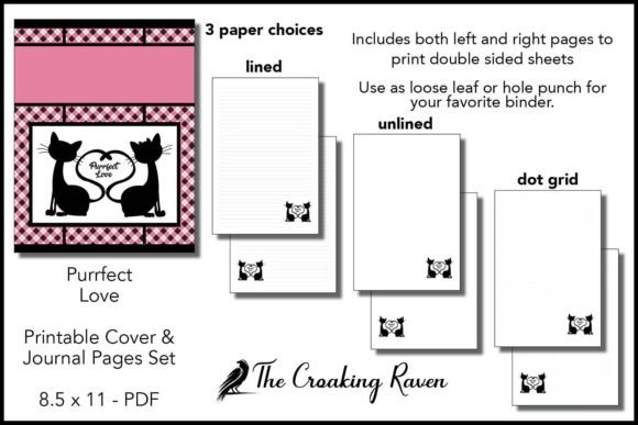 Download Purrfect Love Printable Journal Pages - Printable Collection