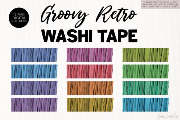 Download Groovy Retro Washi Tape - Retro Collection