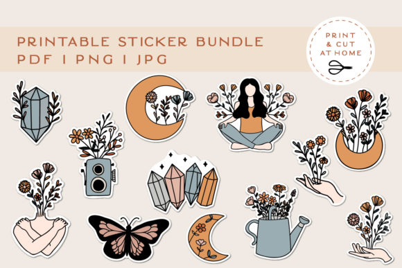 Download Printable Flower Stickers for Cricut - Printable Collection