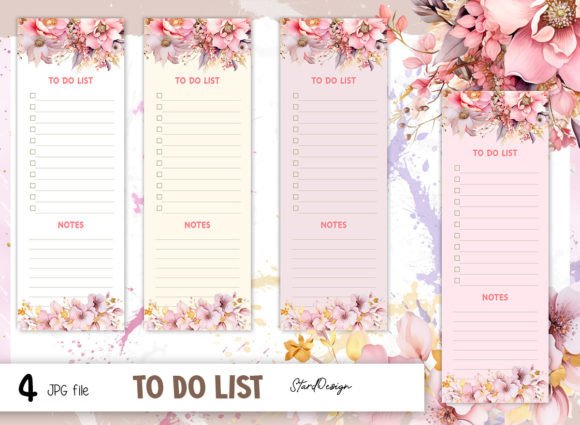 Download To Do List Printable Notepad Floral - Printable Collection